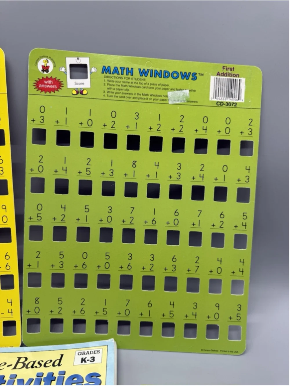 Early Math Bundle K-3: Scholastic Literature Book, Math Windows & Flash Cards